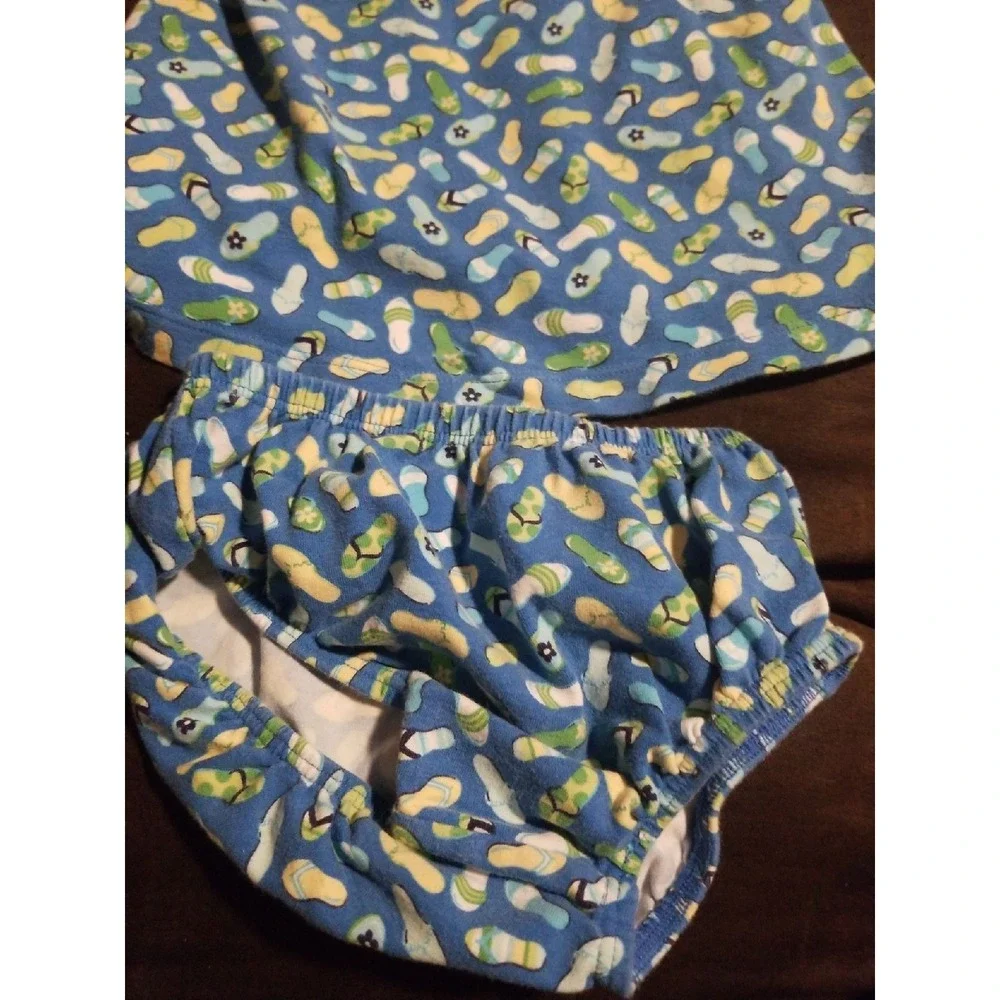 Gymboree vintage splash flip‎ flop dress 3 6 mo